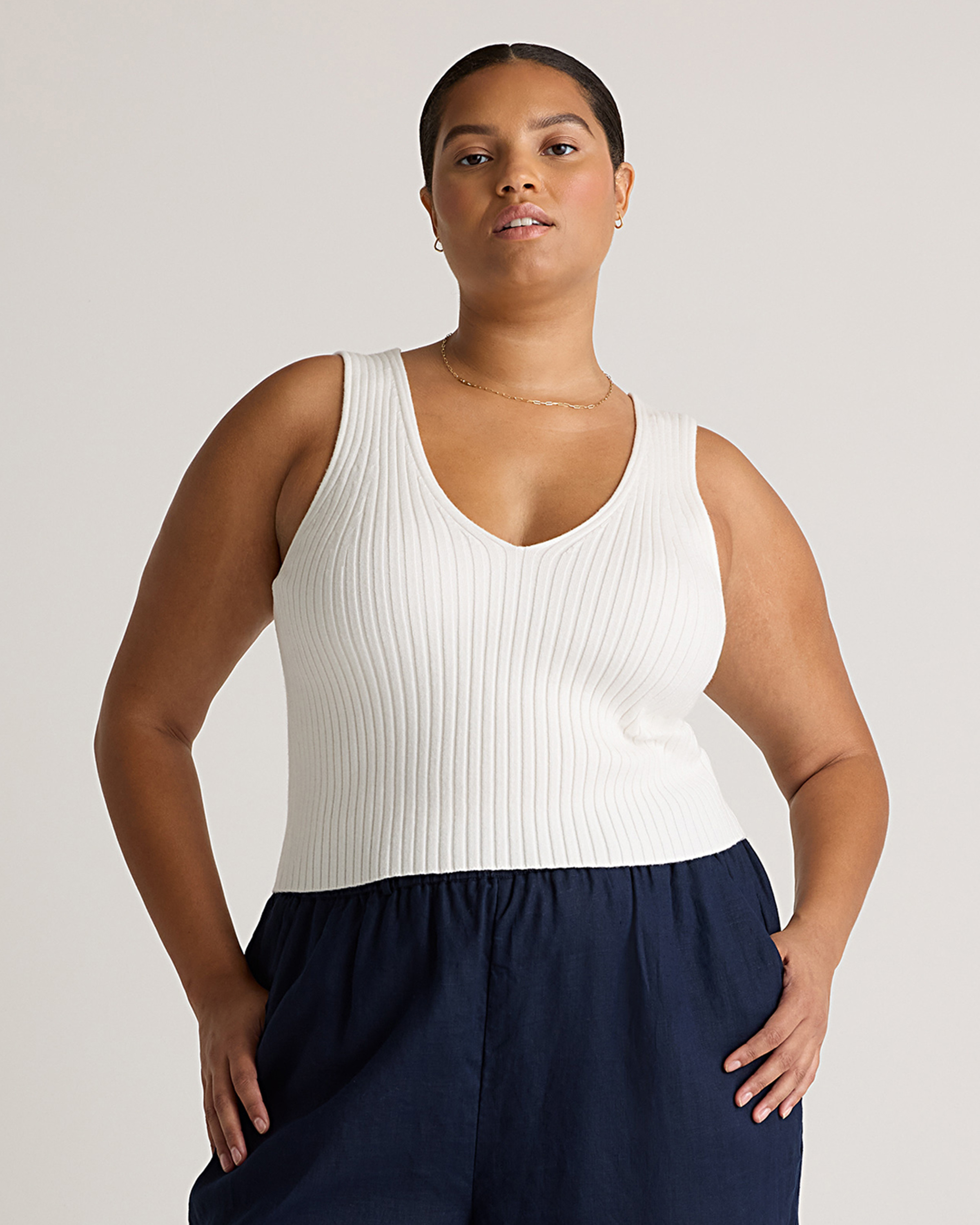 Eco-Knit Cropped Sweater Tank | Quince