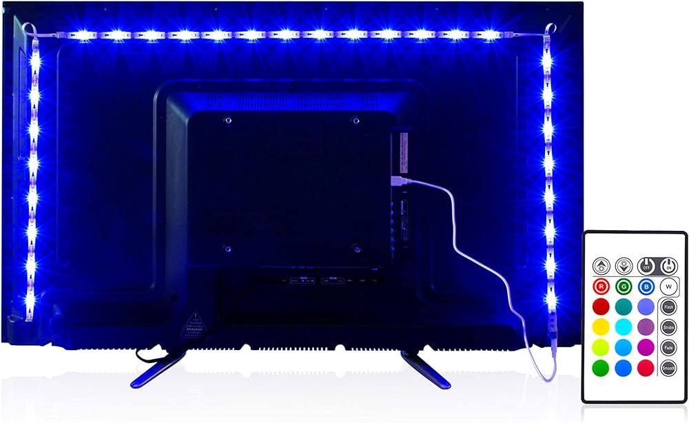 Led Strip Lights 6.56ft for 40-60in TV, PANGTON VILLA USB LED TV Backlight Kit with Remote - 16 C... | Amazon (US)