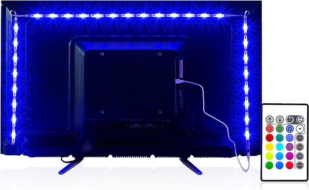 Led Strip Lights 6.56ft for 40-60in TV, PANGTON VILLA USB LED TV Backlight Kit with Remote - 16 C... | Amazon (US)