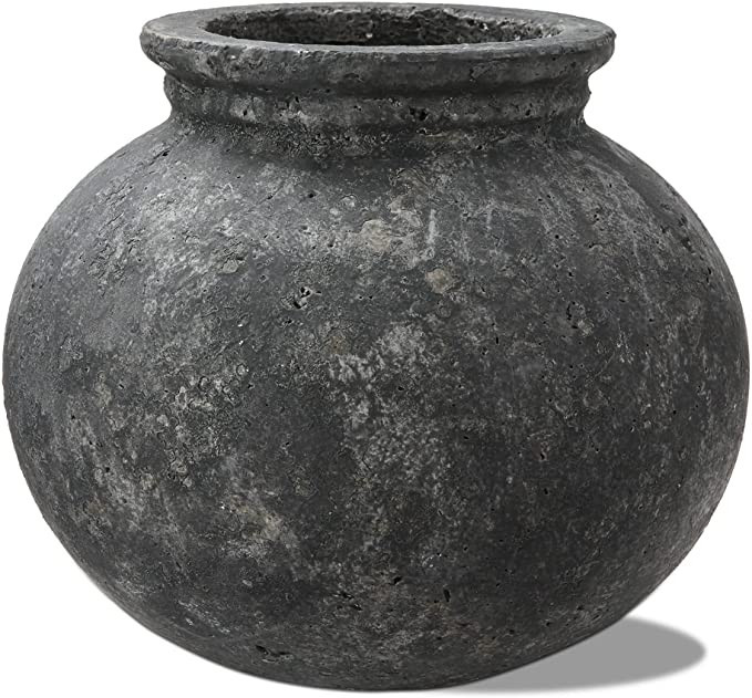 TAG Villa Rustic Decor Decoration Vase Small Gray | Amazon (US)