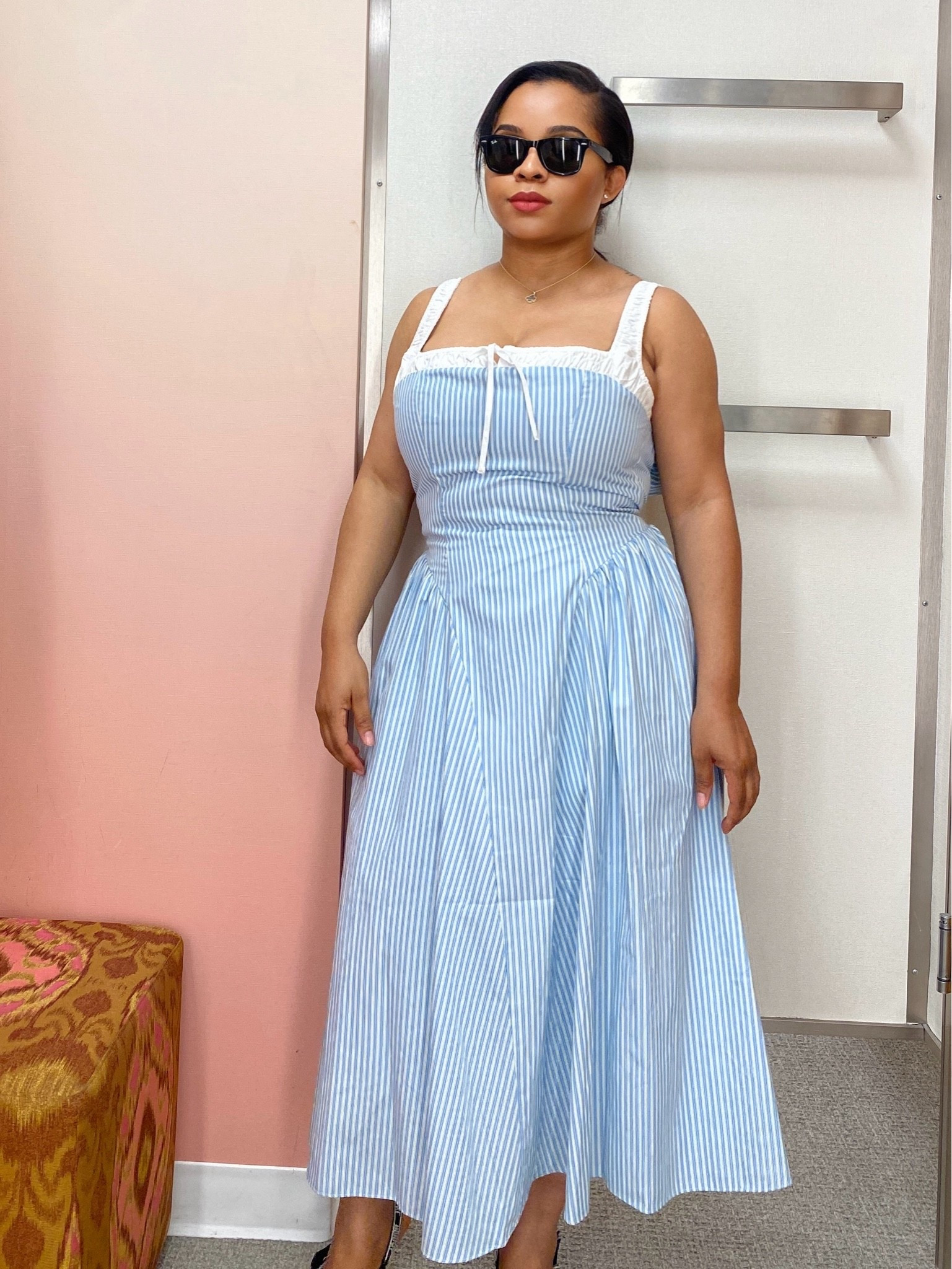 This Hazel Ticking Stripe Midi Dress by ASTR the Label is giving effortless elegance all season long ✨

The soft stripe detail, flattering silhouette, and timeless midi length make it the perfect dress for spring into summer. Whether you’re heading to brunch, a garden party, vacation, church, or a weekend outing, this piece makes looking put together feel so easy.

I love how lightweight and feminine it feels while still looking elevated and classy 🤍 Pair it with sandals, heels, or a chic woven bag for the ultimate polished summer look.

If you’re looking for a versatile midi dress that you’ll keep reaching for, this is definitely one to add to your wardrobe before it sells out.

Shop the Hazel Ticking Stripe Midi Dress by ASTR the Label now on my LTK ✨

#ASTRTheLabel #MidiDress #SpringStyle #SummerFashion #LTKStyle #FeminineFashion #EffortlessStyle #VacationStyle #BrunchOutfit #ClassicStyle

#LTKgrwm #LTKootd