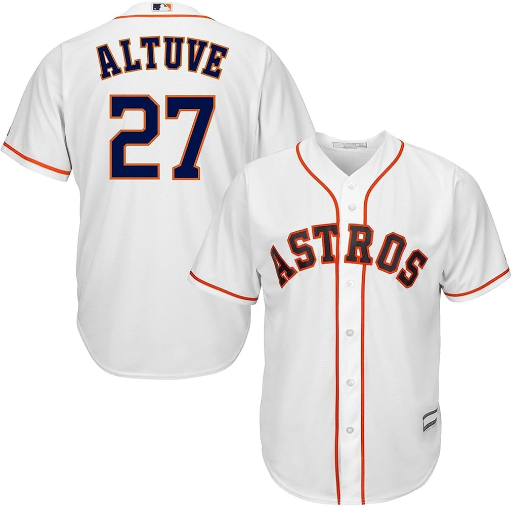 Outerstuff Jose Altuve Houston Astros MLB Kids 4-7 White Home Player Jersey | Amazon (US)