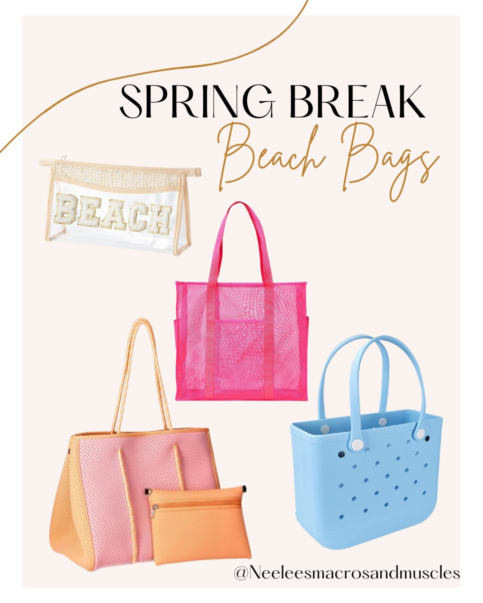 ☀️🌊👙Spring break is right around the corner👙🌊☀️

You always need a good beach bag to hold all of your personal items while you relax!! these are some super cute finds from amazon, target, and walmart!🙌🏻

#LTKswim #LTKSeasonal #LTKfindsunder50