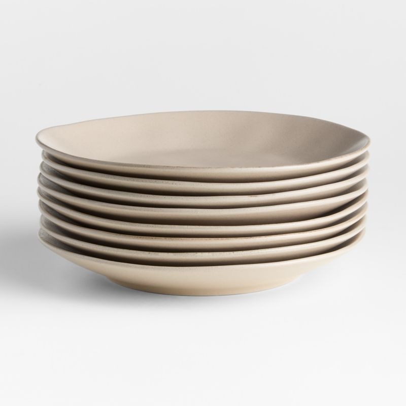 Marin Sand Stoneware Dinner Plates, Set of 8 + Reviews | Crate & Barrel | Crate & Barrel