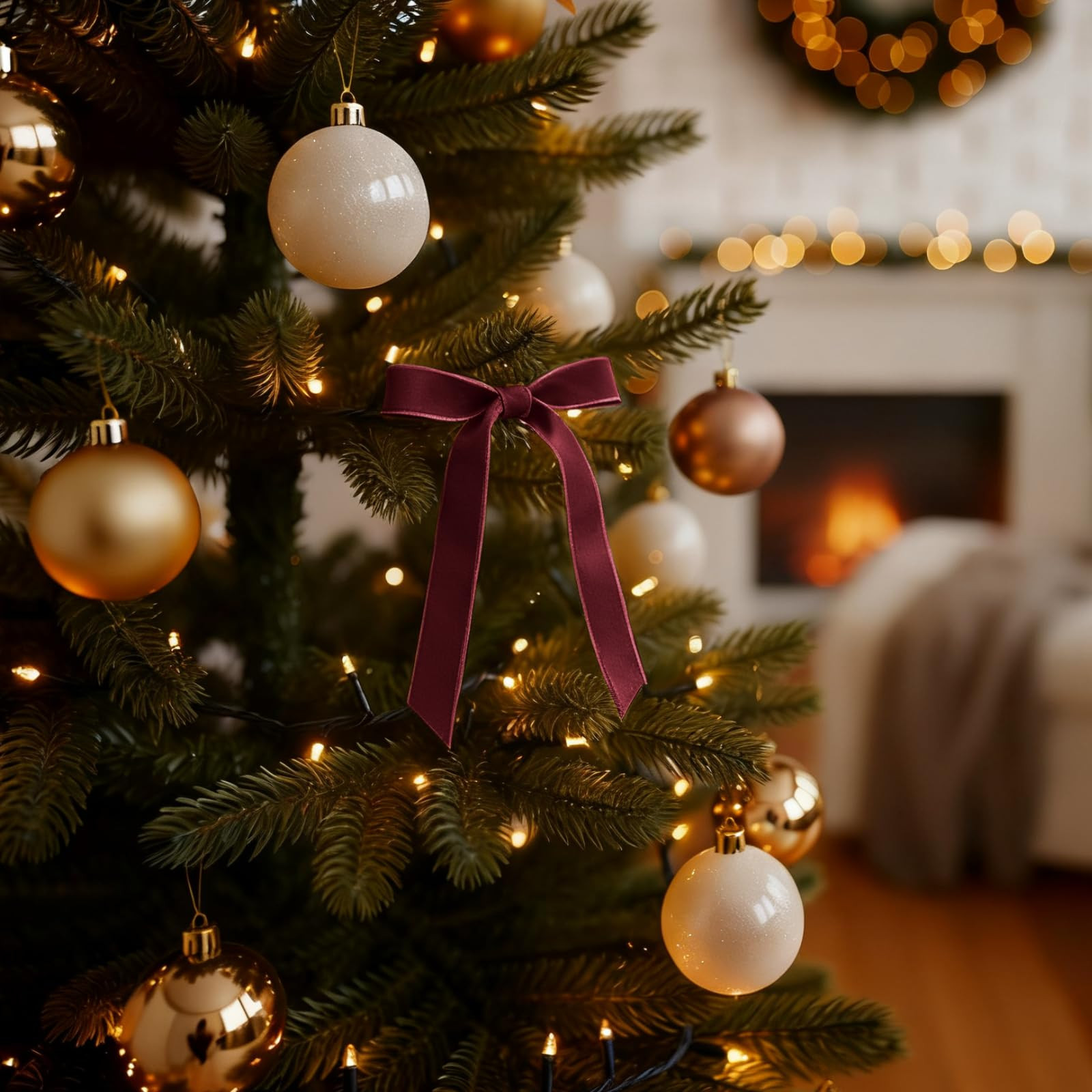 Velvet Ribbon, 5/8 Inch X 25 Yd with Spool, Burgundy Velvet Ribbon- Ideal for Crafts, Gifts, Bows... | Amazon (US)