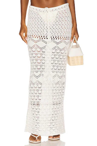 MORE TO COME Maria Maxi Skirt in Ivory from Revolve.com | Revolve Clothing (Global)