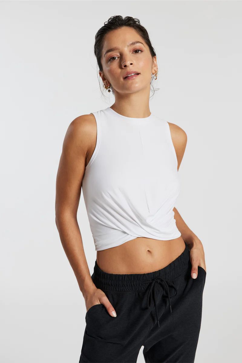 Featherweight Intersect Cropped Tank | Bandier