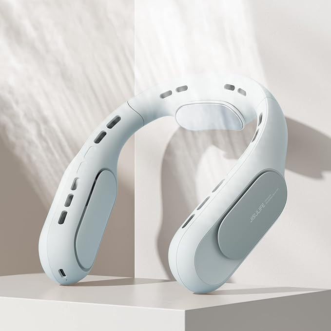 JISULIFE Portable Ultimate Bladeless Neck Fan, 【3+1 Speeds】Personal Hands-Free Cooler Fan wit... | Amazon (US)