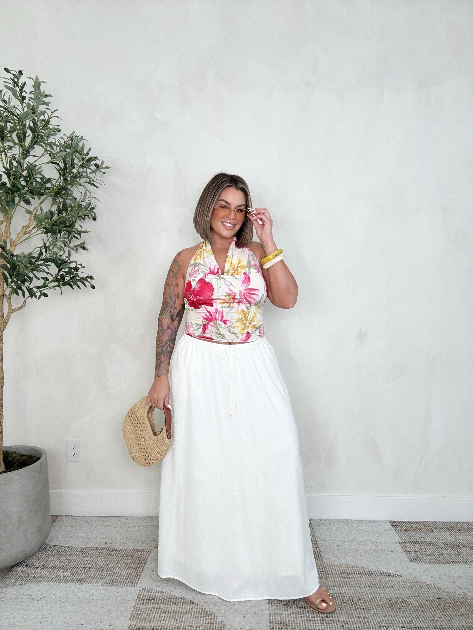 Top and skirt L 
Perfect for a vacation ☀️
Bag is old but linked some other options 
Sandals are also old and sold out so linked similar 

Follow my LTK @shaynaslife on the @shop.LTK app to view this post and get my exclusive app-only content!

#liketkit 
@shop.ltk
https://liketk.it/5YW3L

#LTKSaleAlert #LTKMidsize