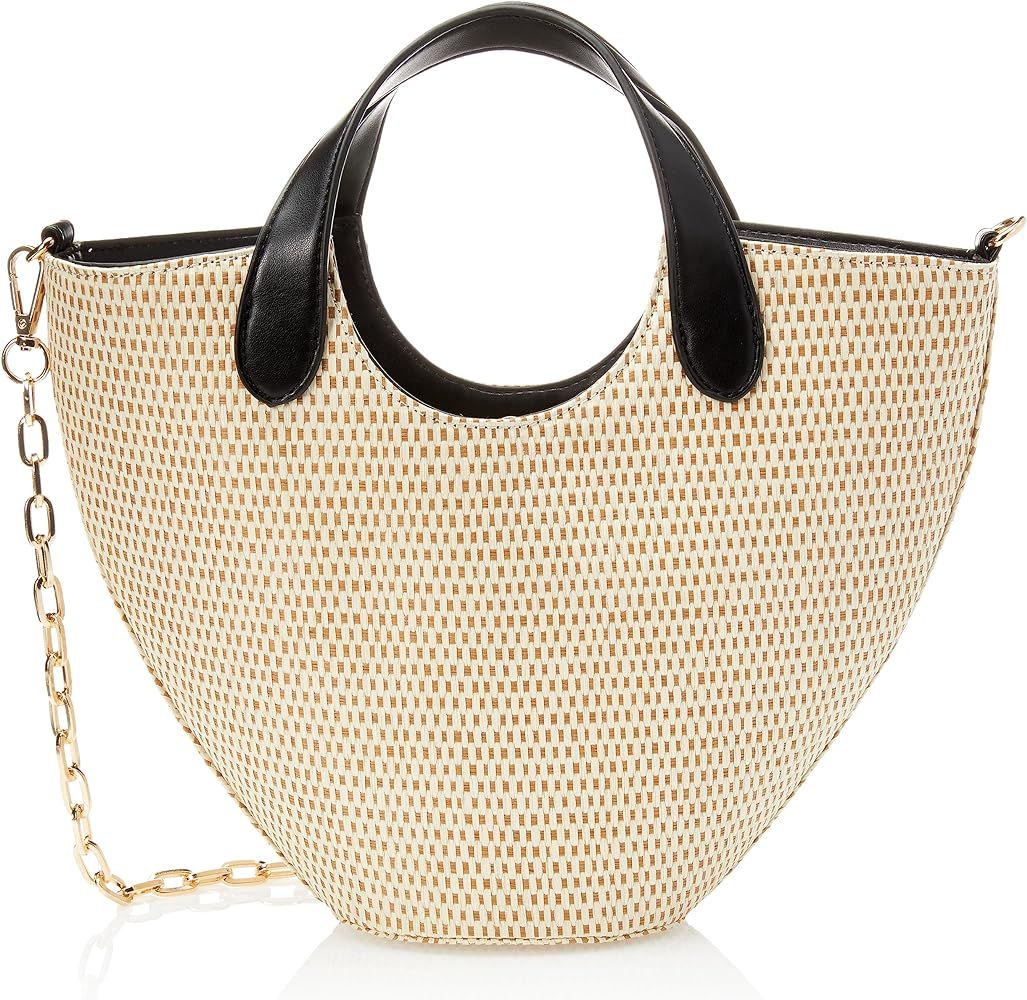 The Drop Women's Jade Straw Tote with Chain Strap | Amazon (US)