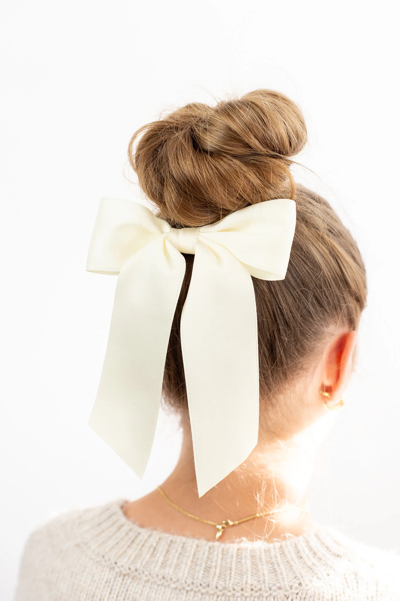 Bailee Matte Satin Bow | Grace & Grandeur Bow Company