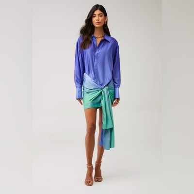 Bardot Malira Ombré Wrap Shirt Dress | eBay | eBay US