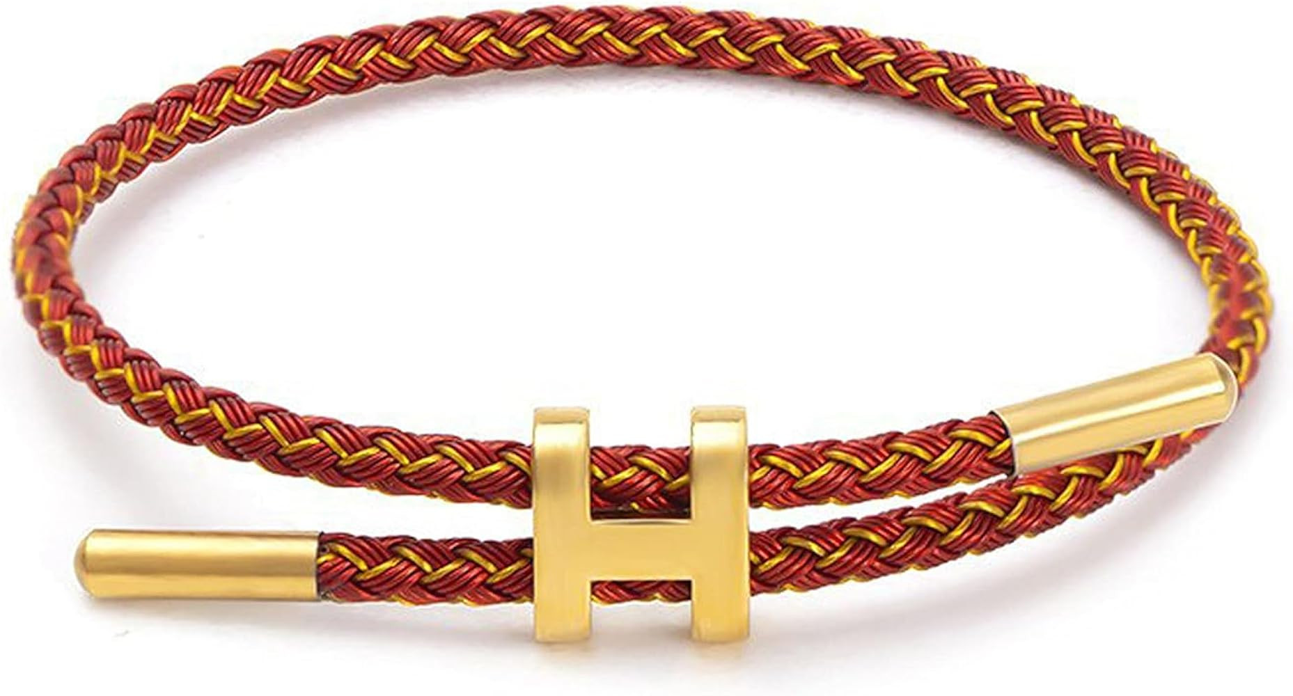 AIMADE Bracelets for Women Adjustable Charm Bracelet, 18k Gold-plated Buckle Design Titanium Stee... | Amazon (US)