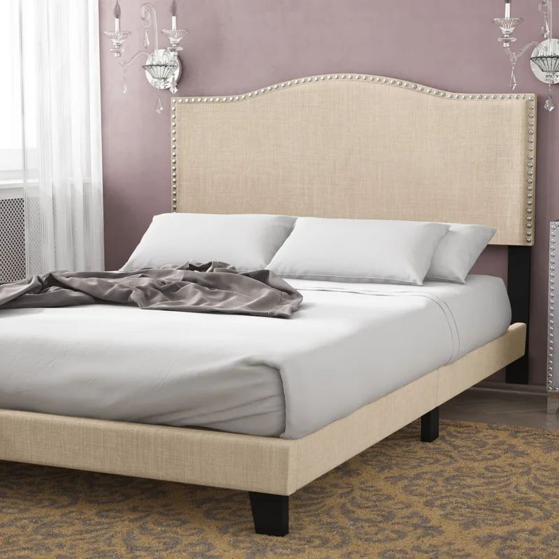 Amiel Upholstered Low Profile Standard Bed | Wayfair North America