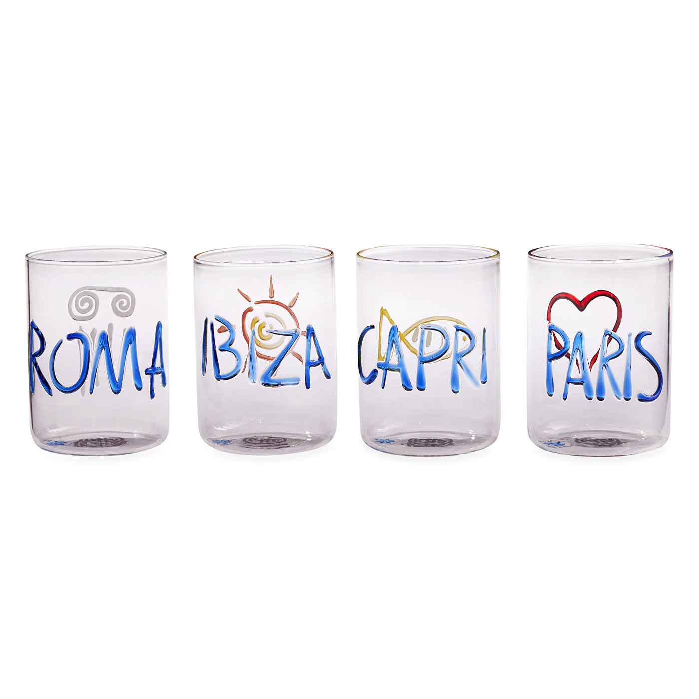 Jet Set Glassware Set in Glass | Jonathan Adler | Jonathan Adler US