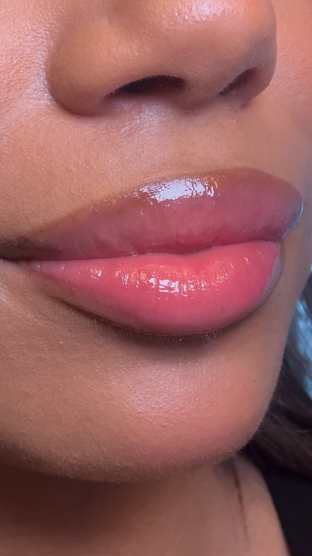 Another natural looking lip combo with a pink glow using the Kylie Cosmetics plumping lip liner SHADE - PECAN and the Clarins Lip Comfort Oil SHADE - PITAYA

#LTKbeauty #LTKmakeup #LTKgrwm
