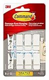 Command Spring Clips, Quartz, 8-Clips, 12-Strips, Decorate Damage-Free | Amazon (US)