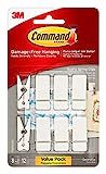 Command Spring Clips, Quartz, 8-Clips, 12-Strips, Decorate Damage-Free | Amazon (US)