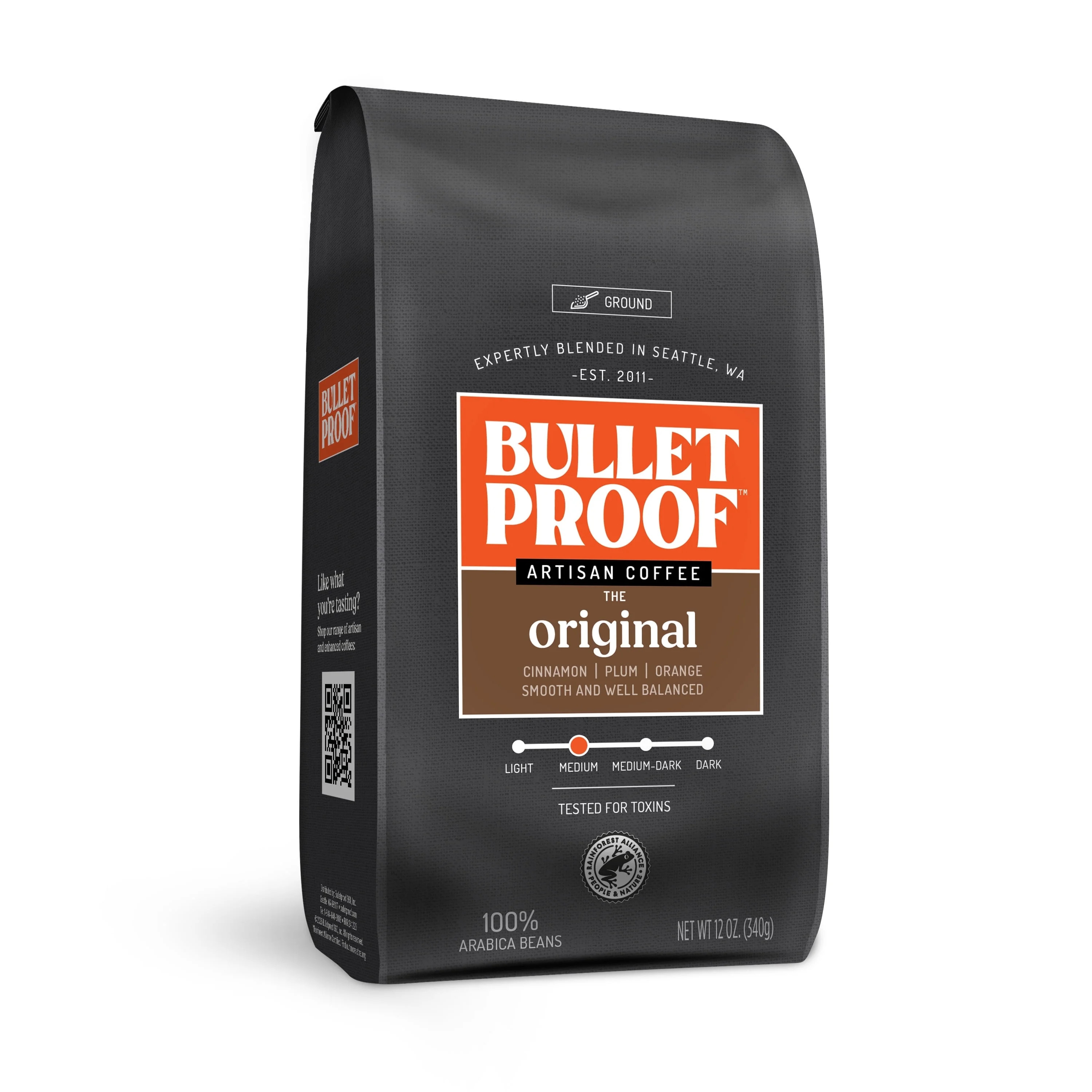 Bulletproof Original Medium Roast Ground Coffee, 12 Ounces, 100% Arabica Coffee Sourced from Cent... | Walmart (US)