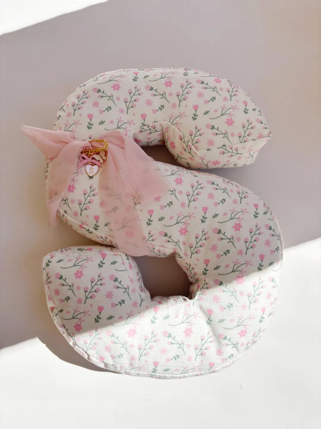 Personalized Floral Letter Alphabet Pillow Grand Millennial Baby Nursery Room Idea Cottagecore To... | Etsy (Global)