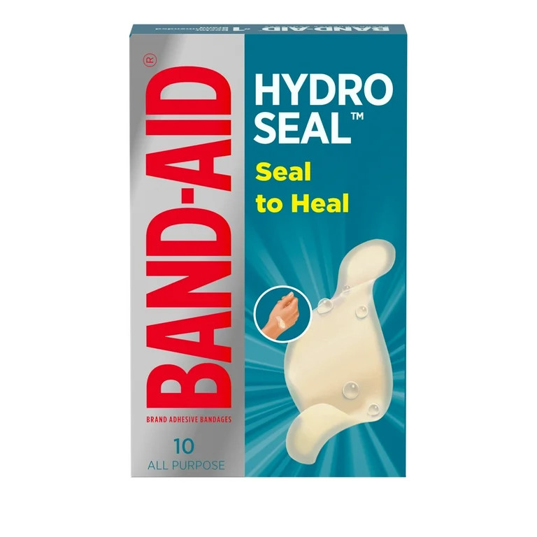 Band-Aid Brand Hydro Seal Hydrocolloid Bandages, Waterproof, 10 Ct | Walmart (US)