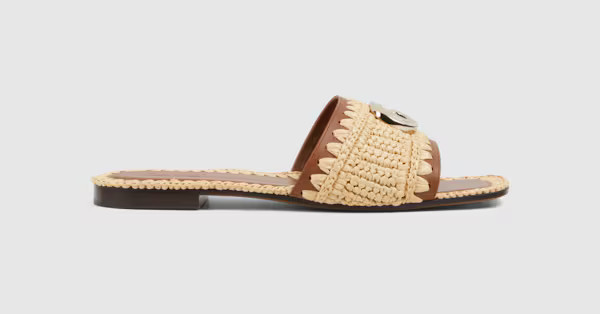 Gucci Women's slide sandal with Double G | Gucci (US)