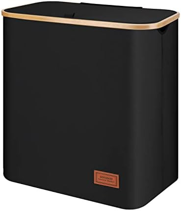 DOFASAYI Laundry Hamper with lid - 130L XXL- Large Laundry Basket with Bamboo Handles, Portable C... | Amazon (US)