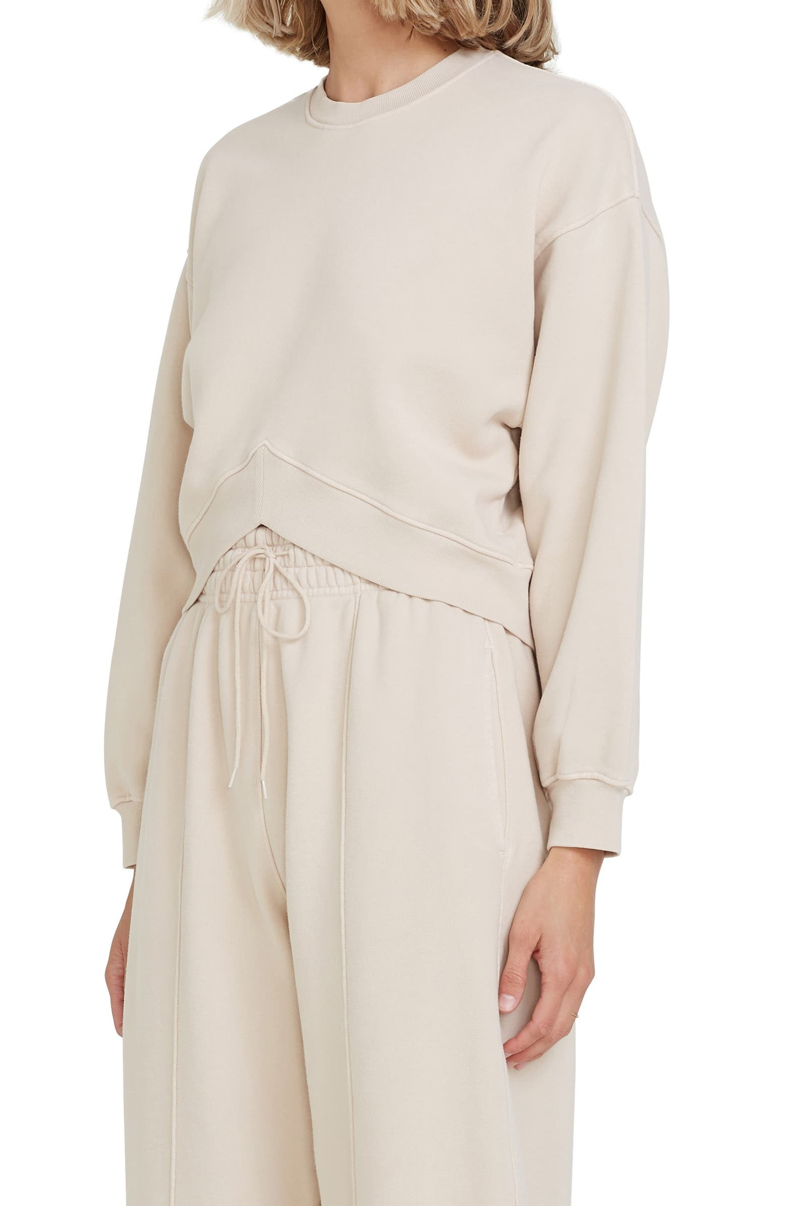 Chevron Hem Sweatshirt | Nordstrom