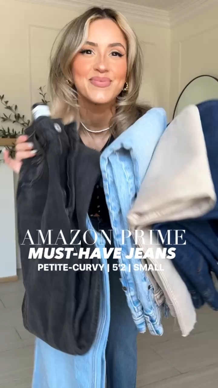 Must-have AMAZON JEANS on DEAL 🙌🏼😉

Sizing below ⬇️ I'm 5'2 for reference

✔️1st jeans: Levi's high-rise Mom jeans size 27 | lots of stretch! They're tapered towards the ankle very comfortable every day jeans. 

✔️2nd jeans: classic 501 Levi's jeans in the size 28 | These are midrise straight leg | I would recommend sizing up from your regular size | these are 100% cotton so they don't have much stretch (they have SOME) but they do get a little soggy with wear & time

✔️3rd jeans: 94 baggy Levi's jeans in the size 29 | if you want an oversized baggy fit, you have to go up to three sizes. Don't be afraid of trying a bigger size; with these jeans in order to find the right fit for you | they are a naturally oversized street style baggy fit! | I promise that once you find a good size for yourself, you're going to absolutely love these jeans. 

✔️4th jeans: 94 baggy Levi's jeans in the black wash | I'm wearing these in a size 28 so they're a little more snug | again, they're 100% cotton so much stretch

✔️5th jeans: light wash, high waisted barrel jeans in the size 4 | these are actually very high-rise and they are a very thin denim so they're very comfortable for every day wear | they are true to size and I am in love with these! | they have very little stretch so if you're in between sizes, size up. 

✔️6th jeans: same as Gene number five in a size 4 except these are in the medium wash. 

✔️7th jeans: high stretch high-rise, pleated tapered ankle jeans in the size 6 | these jeans, have an amazing amount of stretch | I had to size up and them! If you're in between sizes, definitely size up otherwise your crotch will look weird lol 

✔️ I'm wearing a small in all of the tops + coat

#LTKSaleAlert #LTKxPrimeDay #LTKU

#LTKStyleTip #LTKU #LTKSaleAlert