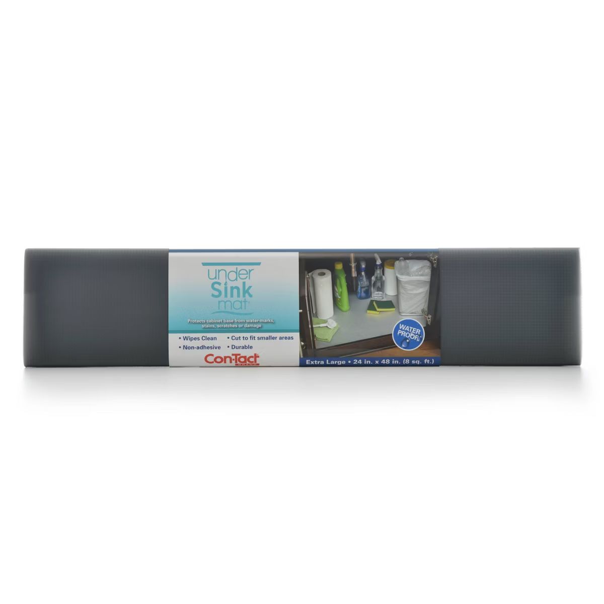 Con-Tact 24"x4ft Horizontal Under Sink Mat Gray | Target