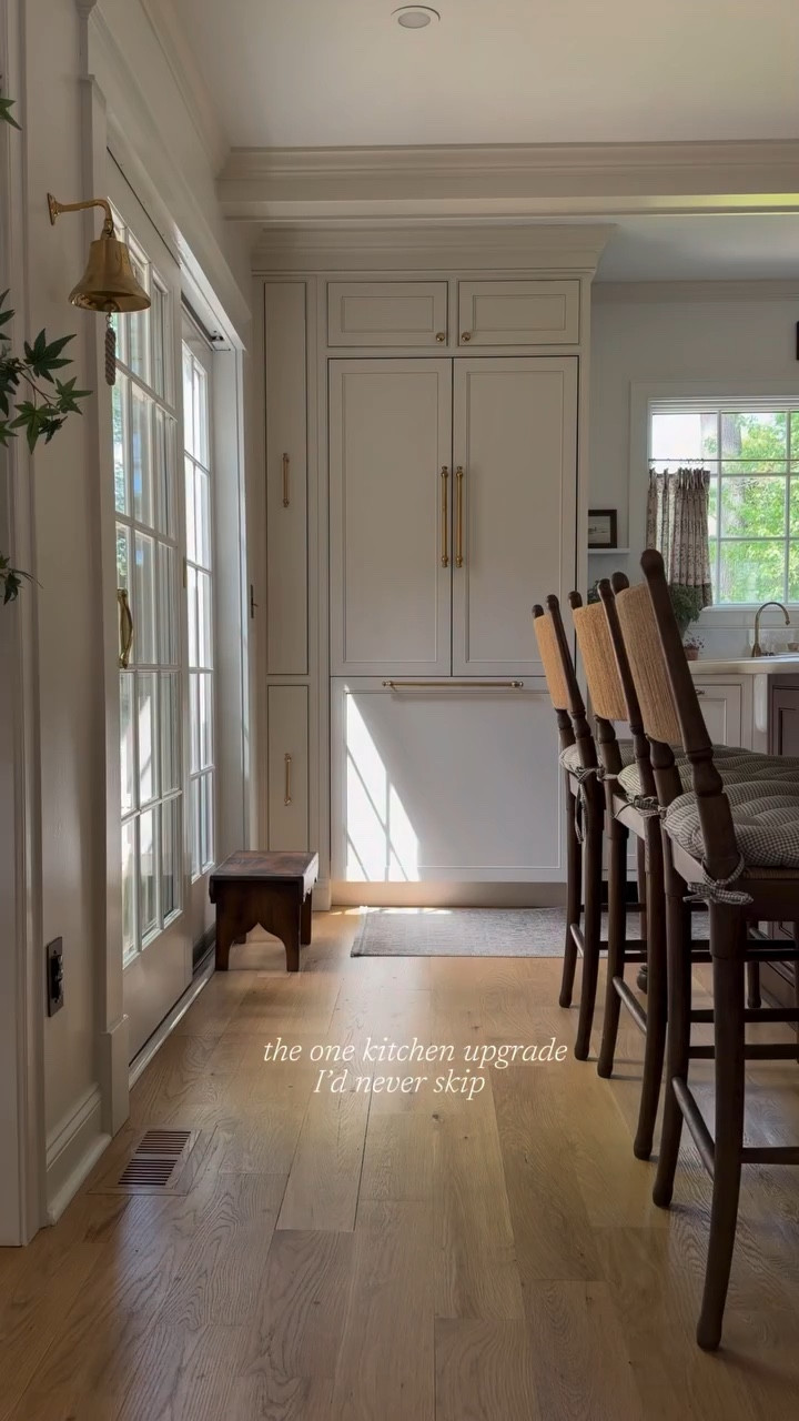 The one kitchen upgrade I’d never skip.

Paneled appliances are that quiet, behind-the-scenes decision that changes everything. Your cabinetry reads as furniture, your sightlines stay clean, and suddenly the whole kitchen feels intentional—not like a lineup of stainless competing for attention.

It’s not the cheapest upgrade—but it’s the one that makes the rest of your investment actually land. Consider the positioning of your appliances to determine your decision. For us, you see this as soon as you walk in the home. Absolutely worth the added cost for the long term! 

Comment SHOP and I’ll send over the exact details + sources for this space 🤍

#traditionalhome #moderntraditional #cottagekitchen #kitchenremodel #homebeforeandafter