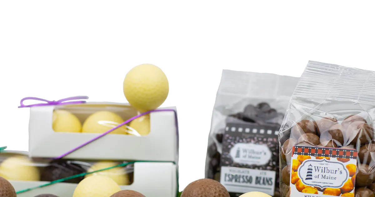 18th Hole Chocolate Golf Ball Gift Set by Wilbur's of Maine Chocolate Confections | Goldbelly | Goldbelly