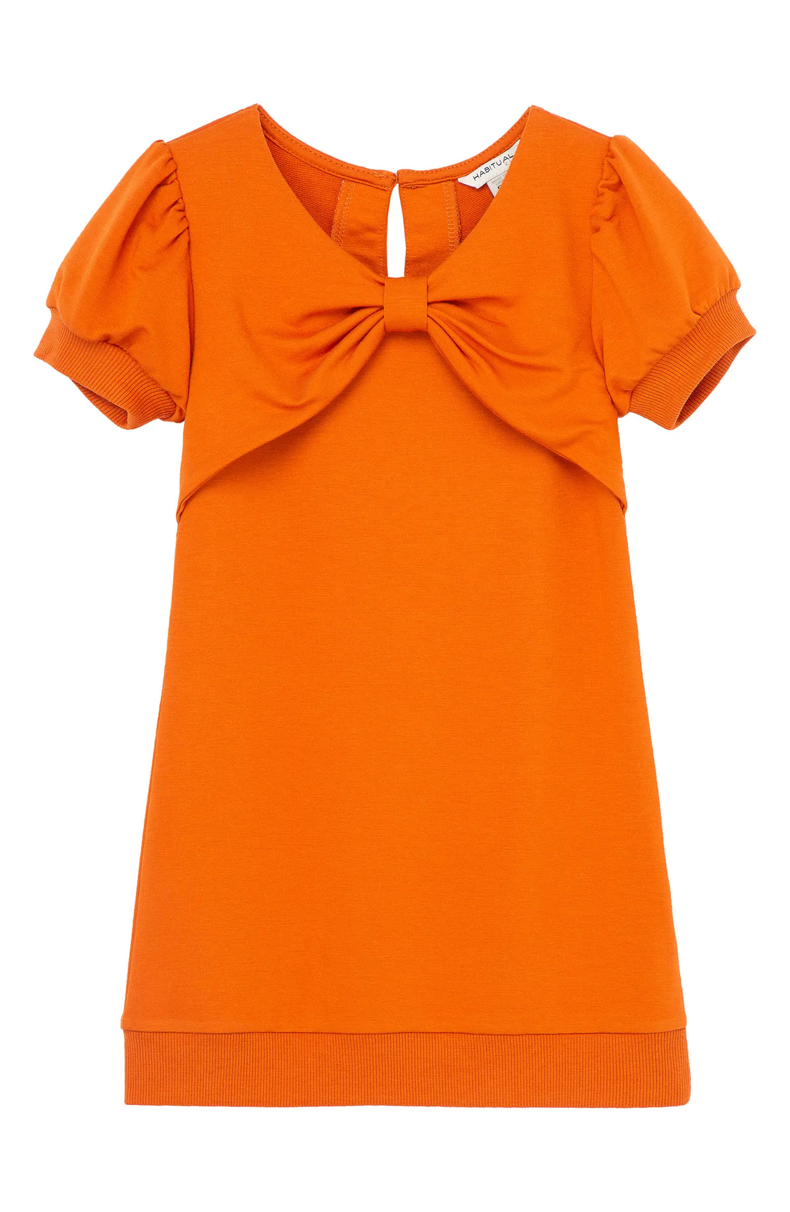 Kids' Puff Sleeve A-Line Dress | Nordstrom