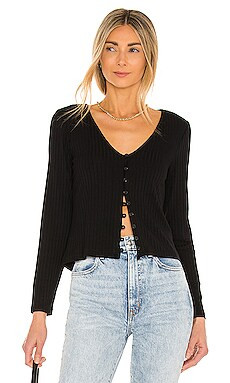 1. STATE Rib Knit Top in Rich Black from Revolve.com | Revolve Clothing (Global)