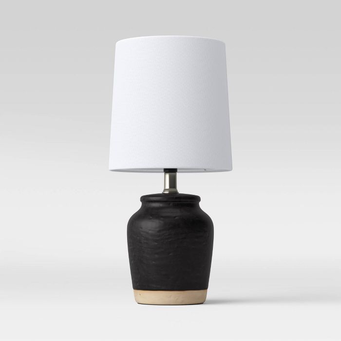 Textural Ceramic Mini Lamp Black - Threshold&#8482; | Target