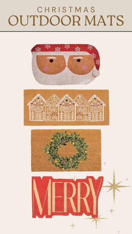 Christmas door mats! I love the Merry one!!! #christmasdoormat #frontporch #frontdoor #christmasfrontdoor #christmasdecor #holidaydecor #holiday #christmas 

#LTKfindsunder50 #LTKHoliday #LTKhome