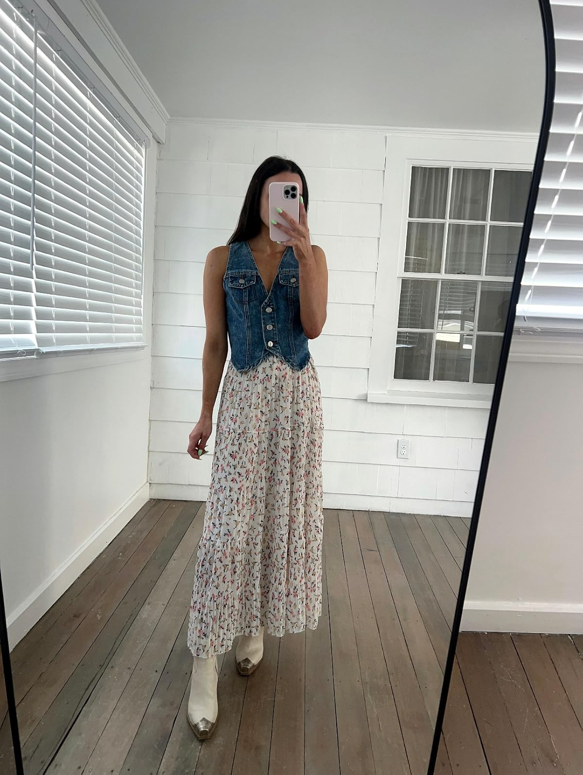spring summer country concert / rodeo outfit-skirt in S, top in XS, boots size up 1/2 a size 

 #LTKSeasonal #LTKPetite