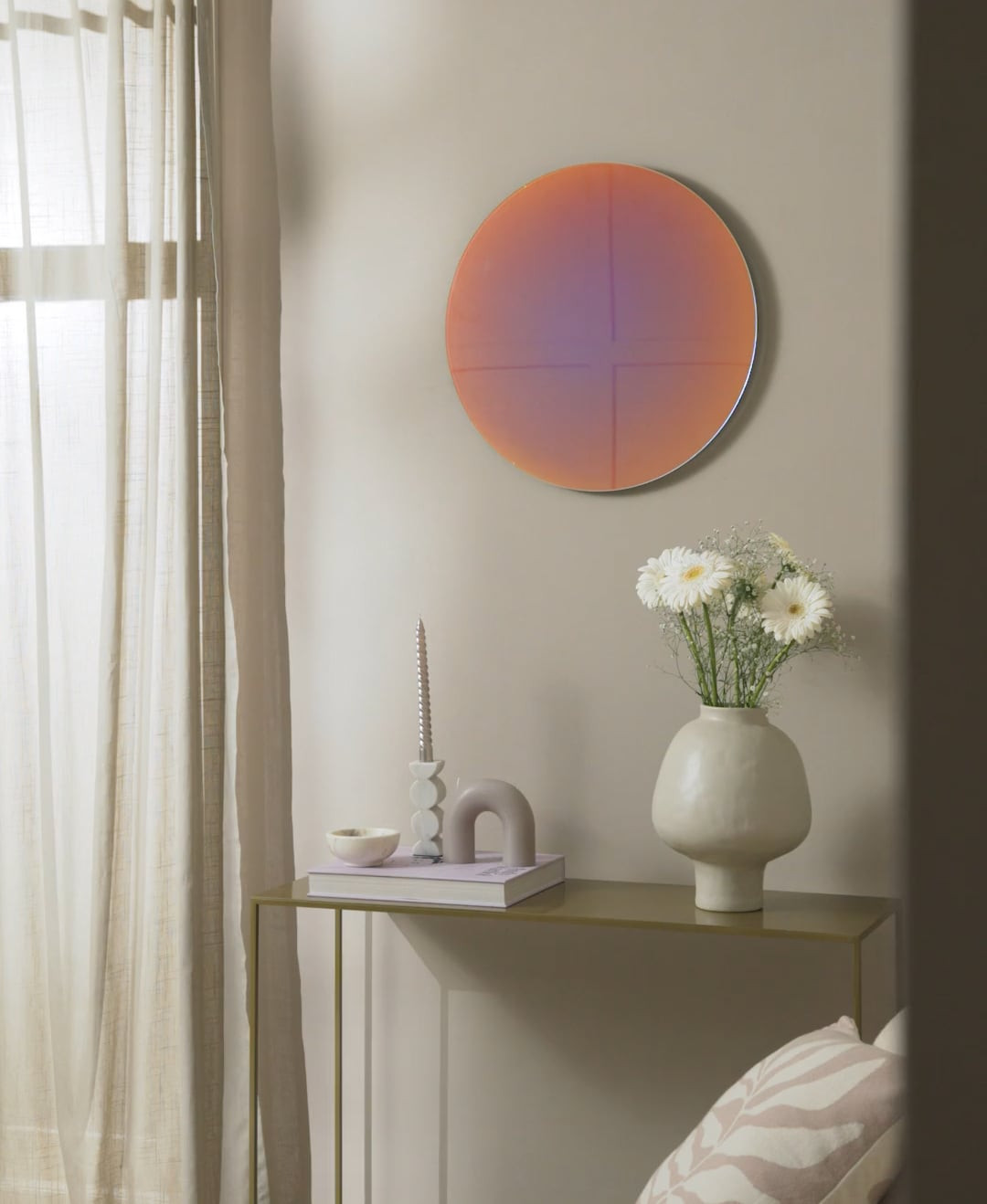 Iriserende design wandspiegel Ruby | Westwing EU