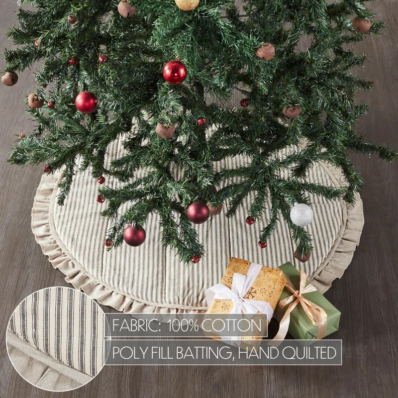 VHC Brands Sawyer Mill Ticking Tree Skirts | Wayfair | Wayfair North America