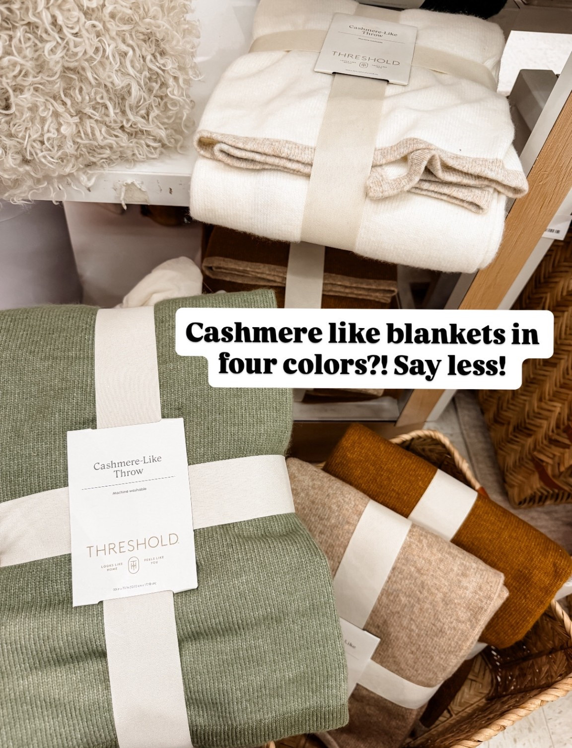 Cannot get over these cashmere blankets 😍 such a great gift for anyone! 

Loverly Grey, Target find, cashmere blankets, gift guide, gift ideas 

#LTKFindsUnder50 #LTKHoliday #LTKGiftGuide