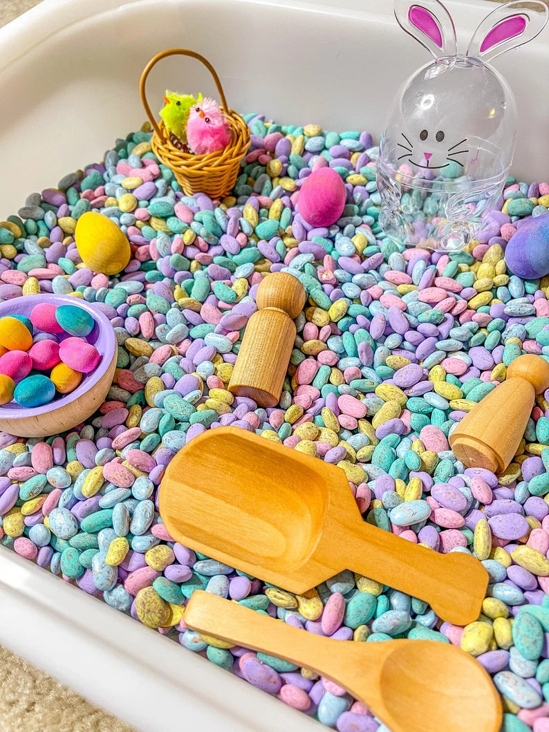 Easter Sensory Bin, Easter Sensory, Taste Safe, Montessori, Easter for Kids - Etsy | Etsy (US)