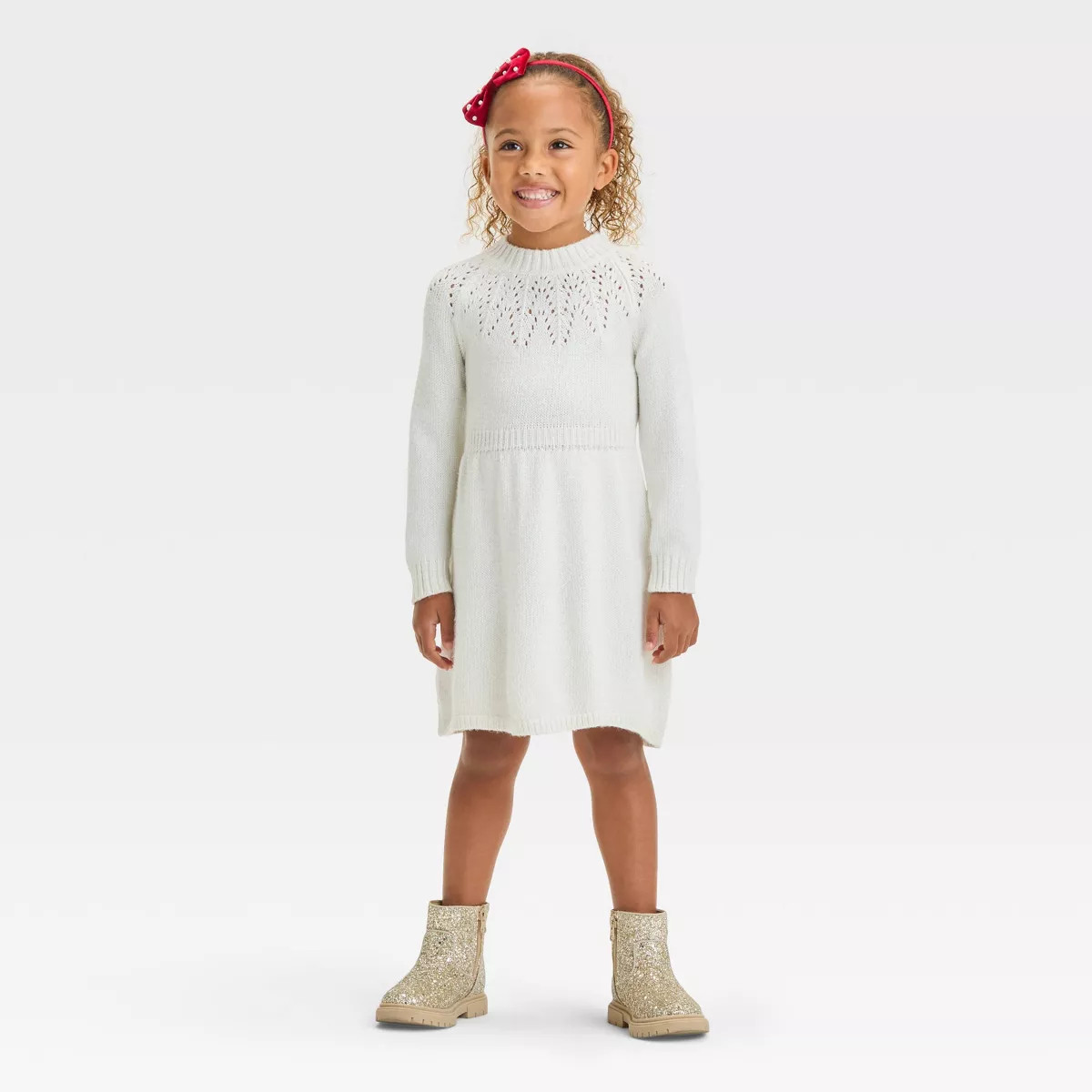 Toddler Girls' Pointelle Sweater Dress - Cat & Jack™ | Target