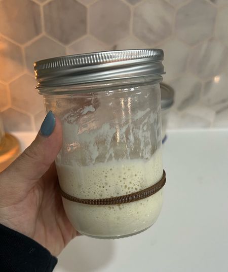 Mason jar for homemade sourdough making! MUST get it with the wide top. Narrow tops make it very difficult for removing dough #food #ltkfood #healthyeating #sourdough #bread

#LTKhome