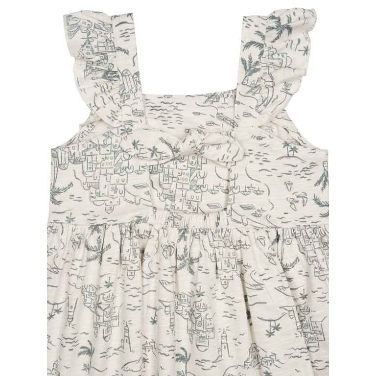 Modern Moments by Gerber Baby and Toddler Girl Ruffle Dress, Sizes 12M-5T - Walmart.com | Walmart (US)