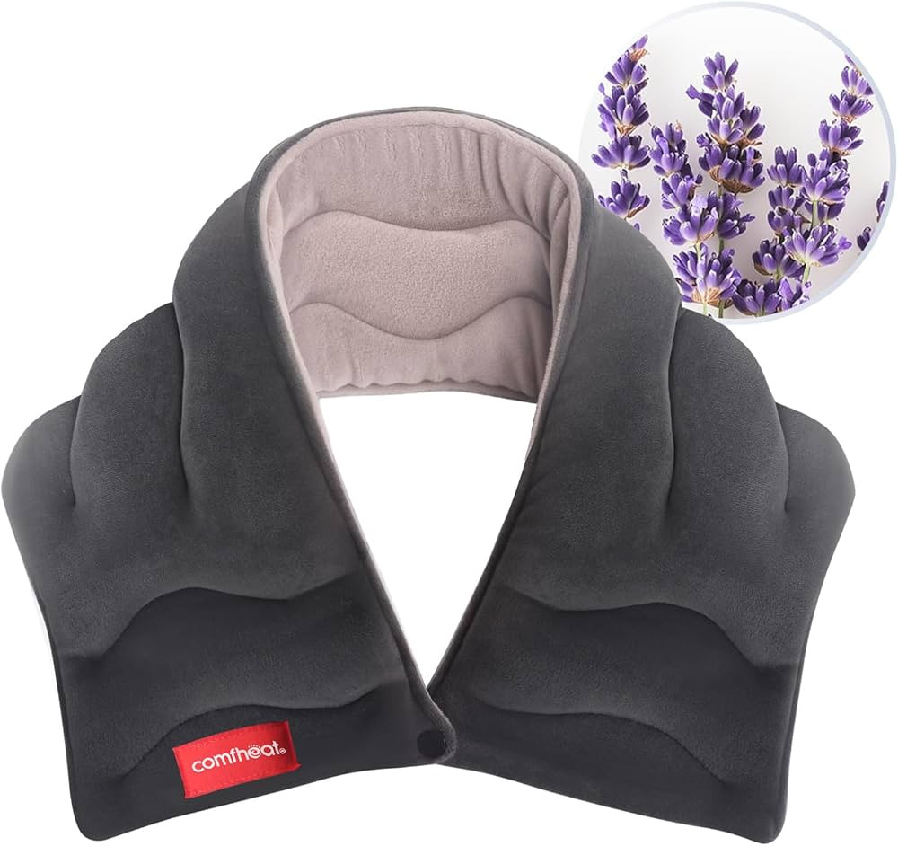 Neck Heating Pad Microwavable for Pain Relief, Moist Hot Compress Microwave Neck Warmer Wrap for ... | Amazon (US)