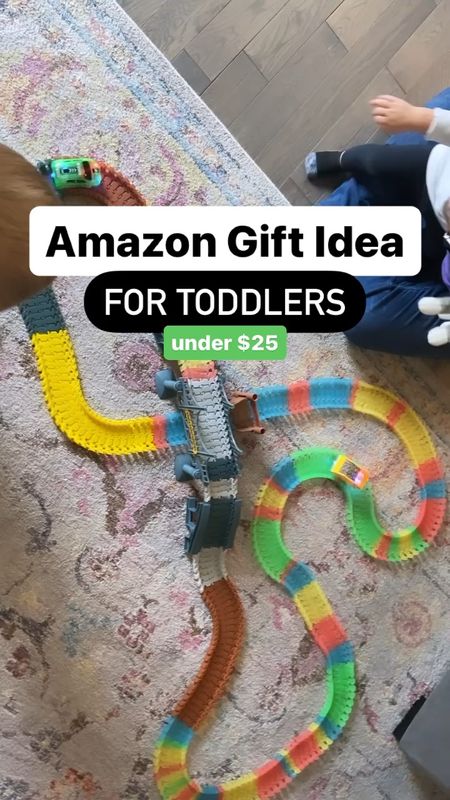 My boys love these! We connected multiple tracks & I’d highly recommend getting extra cars because…sharing is hard. 🫠 Makes for a great Christmas gift!! #amazon #amazongift #toddlers 

#LTKHoliday #LTKGiftGuide #LTKHolidaySale