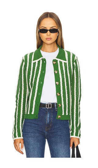 HEARTLOOM Corrie Cardi in Green. | Revolve Clothing (Global)