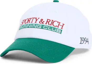 Sporty & Rich Finish Line Embroidered Cotton Twill Baseball Cap | Nordstrom | Nordstrom