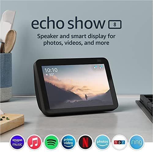 Echo Show 8 (2nd Gen, 2021 release) | HD smart display and stereo sound with Alexa |  Charcoal | Amazon (US)