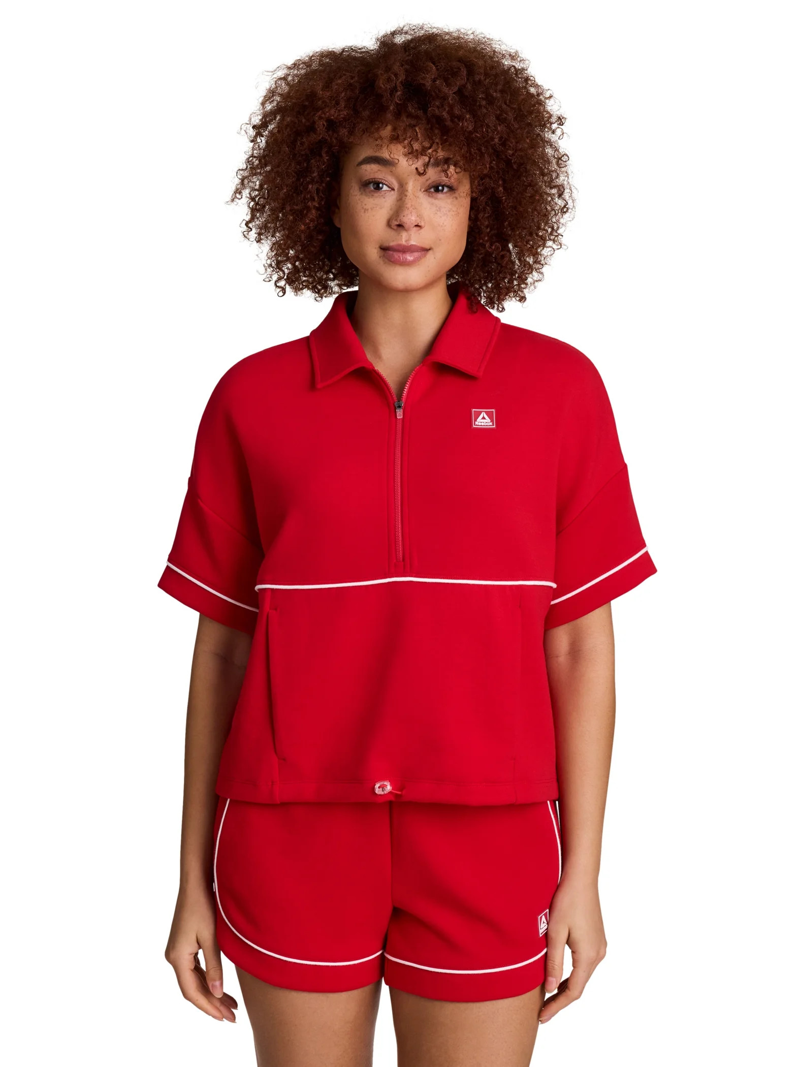 Reebok Women's and Women's Plus Team Player Short Sleeve Oversize Pullover, Sizes XS-4X - Walmart... | Walmart (US)